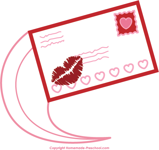 Home Free Clipart Free Valentine S Clipart Valentine Mail Delivery