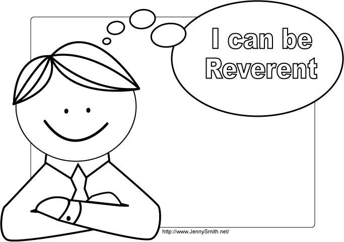 Jenny Smith S Lds Ideas    I Can Be Reverent Poster  3