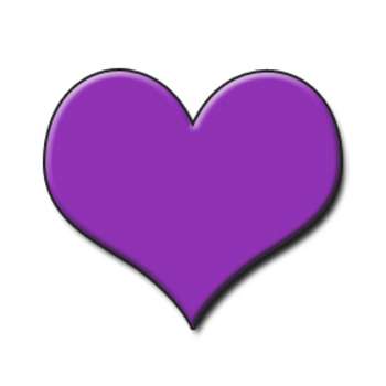     Low Resolution Clipart Graphic Of A Purple Heart Valentine Clipart Com