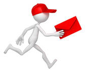 Mail Delivery   Royalty Free Clip Art