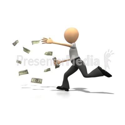Money Chase   Business And Finance   Great Clipart For Presentations    