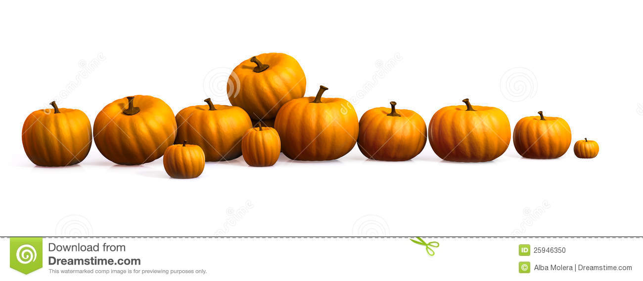 Pumpkins In A Row Clipart Row Of Pumpkins
