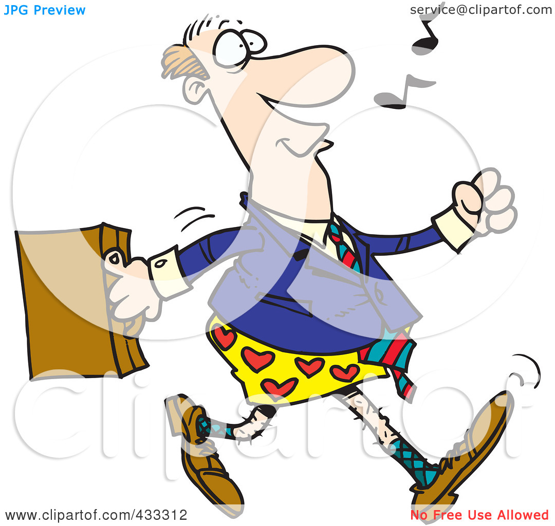 Royalty Free  Rf  Clipart Illustration Of An Absent Minded Businessman