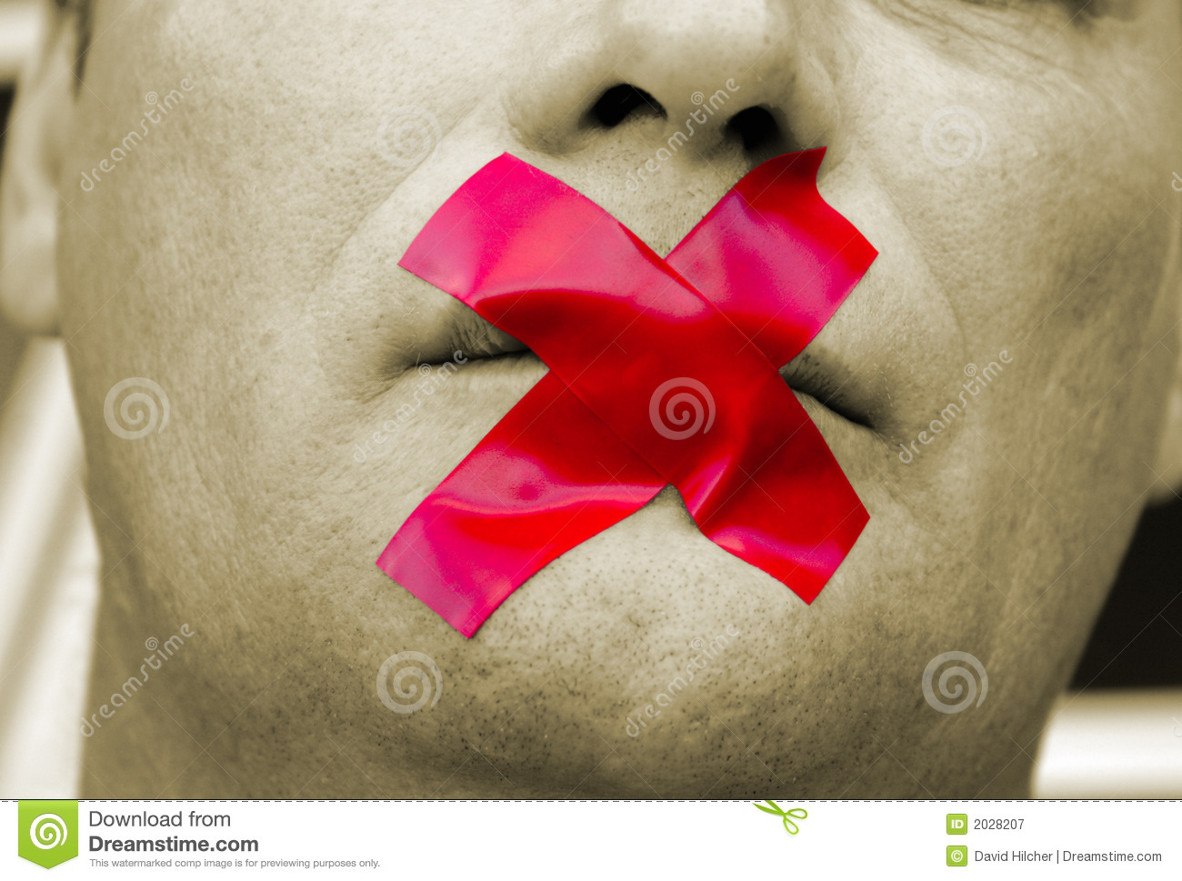 Shut Your Mouth Royalty Free Stock Photography   Image  2028207