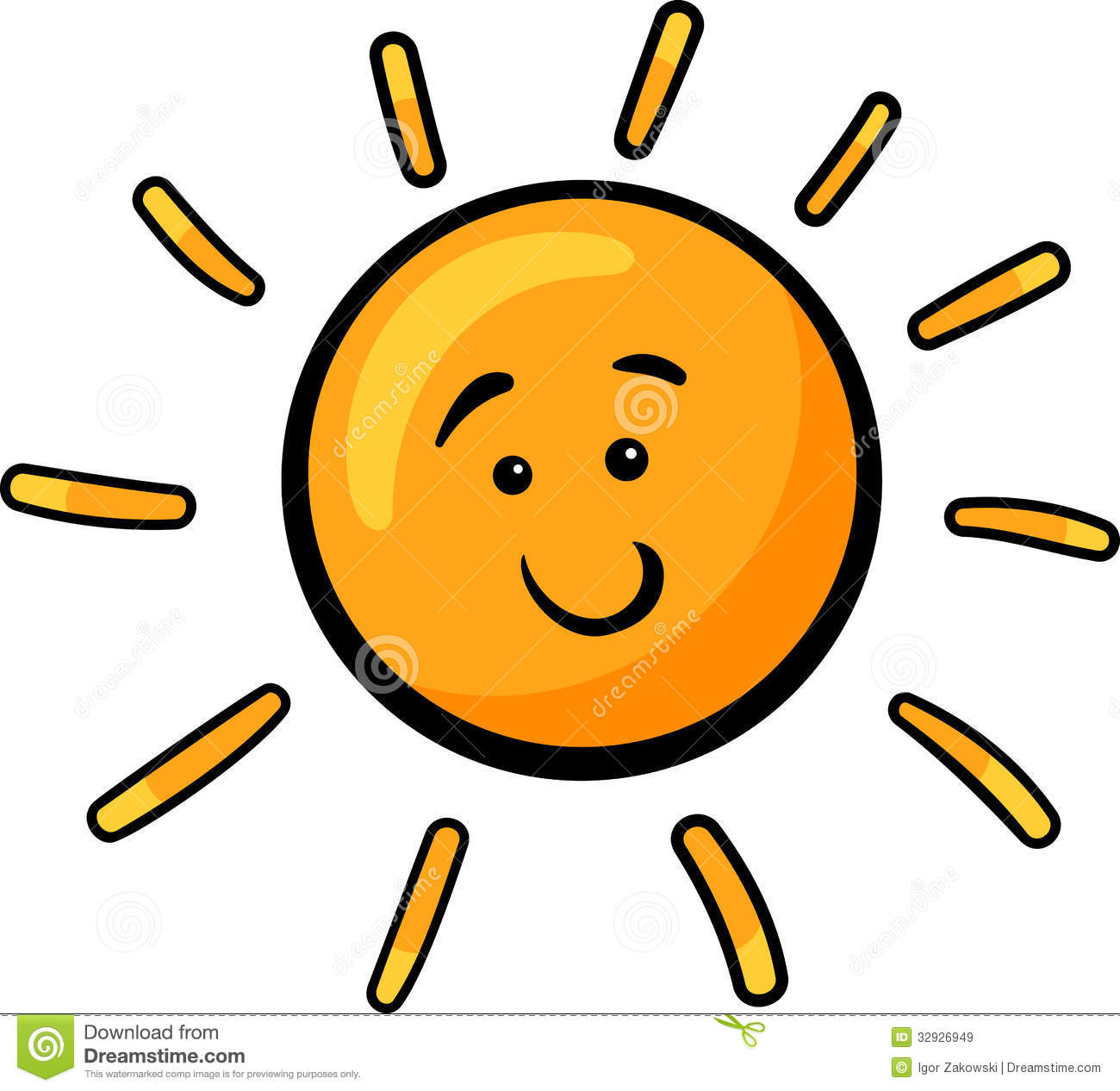 Sun Clip Art Cartoon Illustration Royalty Free Stock Images   Image