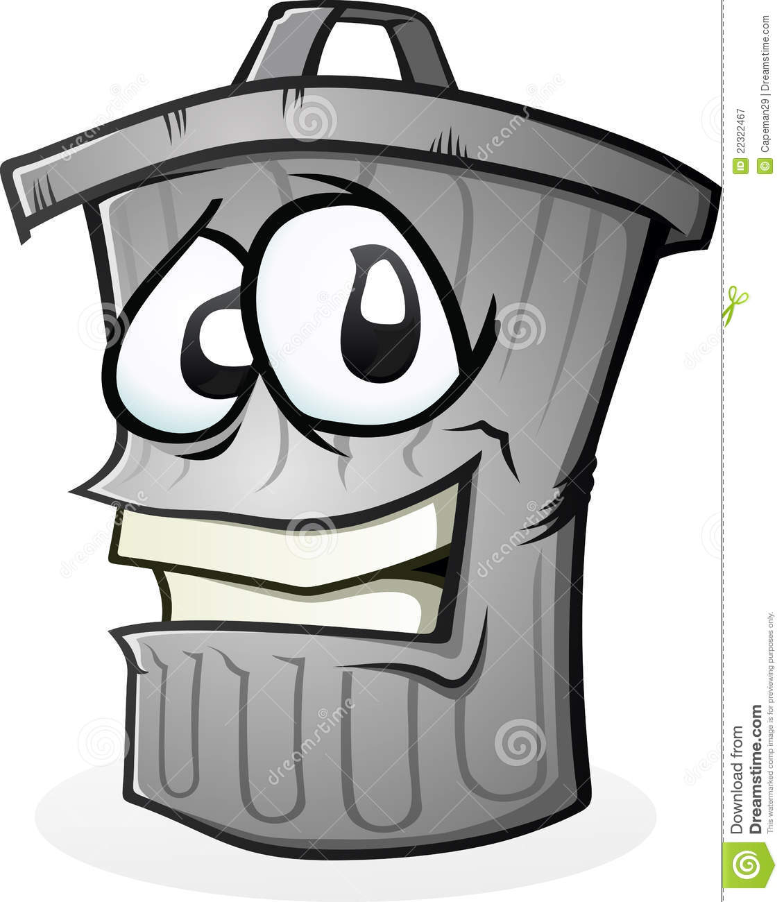Trash Can Full Of Smelly Garbage  Not Really Sure Why He Is Smiling