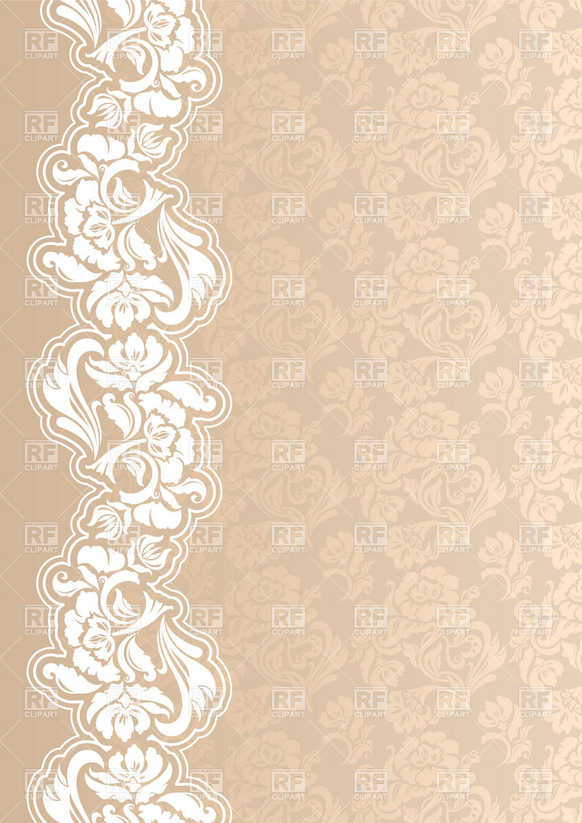 Wallpaper With Lacy Border Download Royalty Free Vector Clipart  Eps