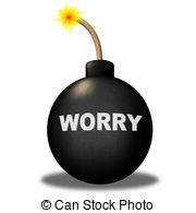 Worry Alert Means Terror Safety And Anxiety Clipart
