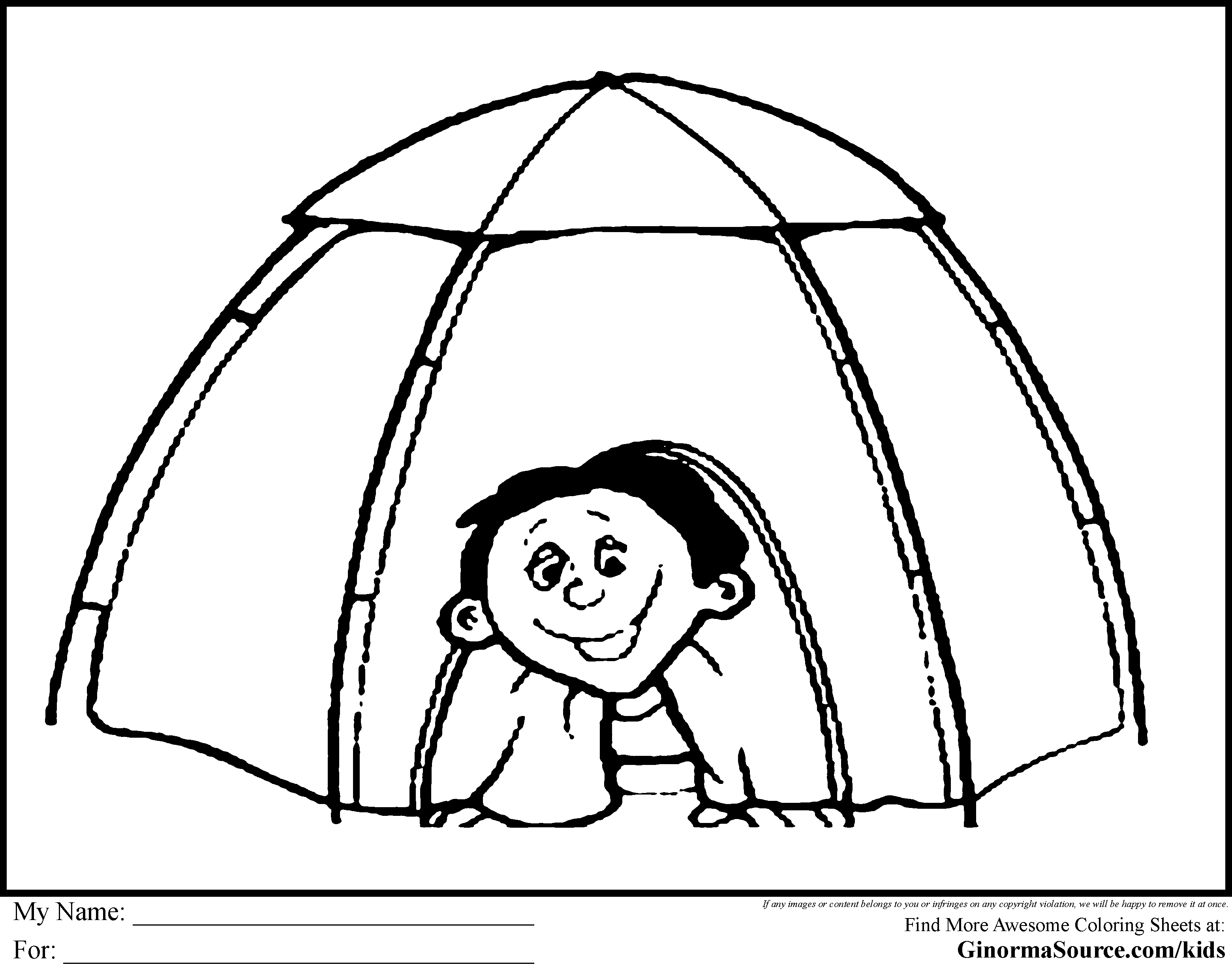 26 Tent Tent Color Camps Color For Kids Http Coloringpagesabc Com    