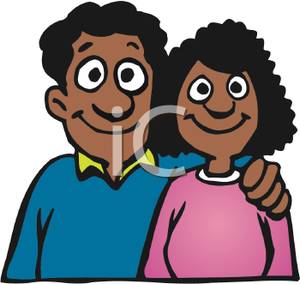 African American Couple   Husband And Wife   Royalty Free Clipart
