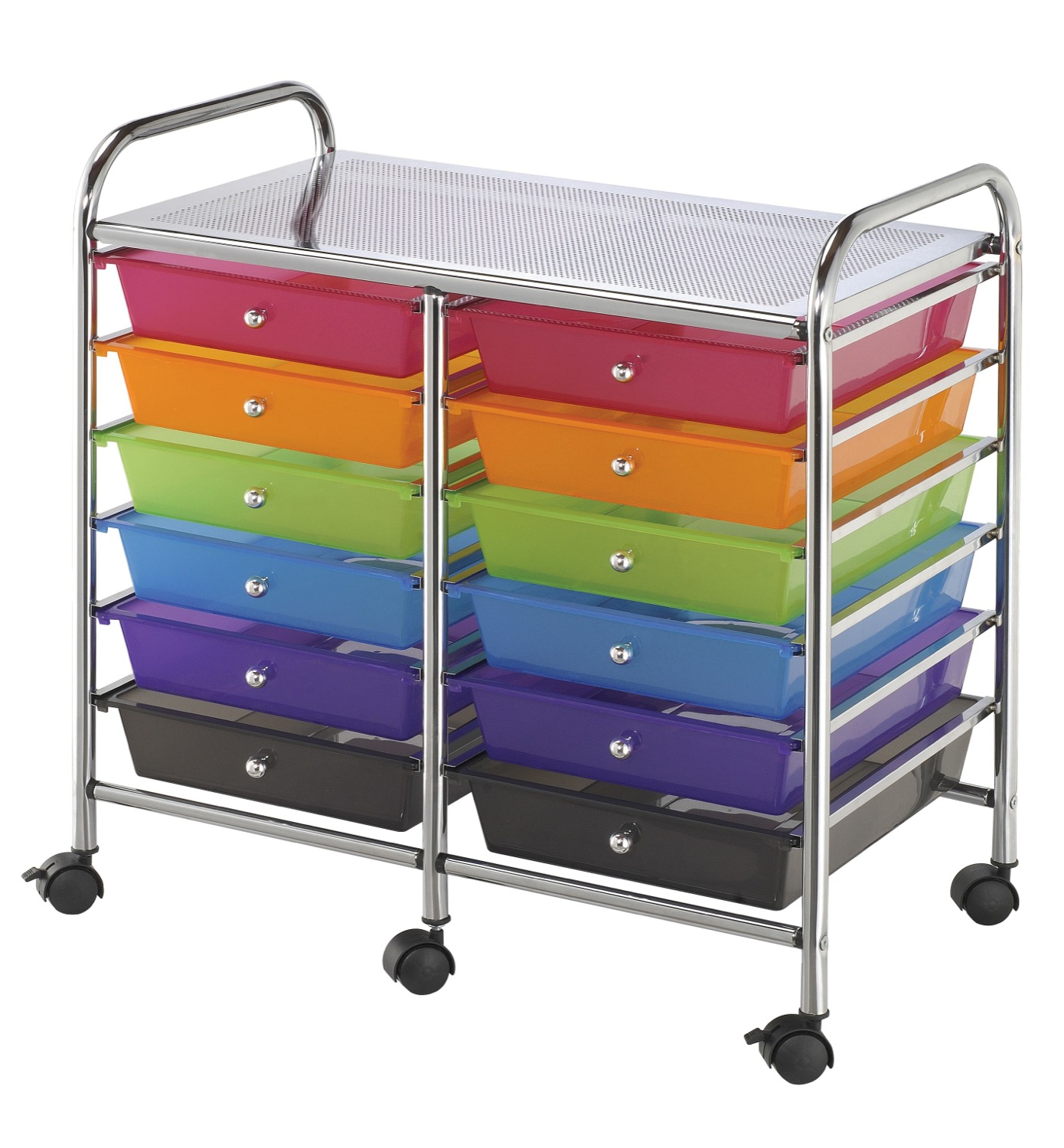 Alvin Rolling Storage Carts 10   20 Drawers Multicolors