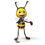 Bee Singing Royalty Free Stock Photo