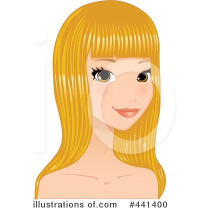 Blonde Hair Clipart Royalty Free  Rf  Hair Clipart