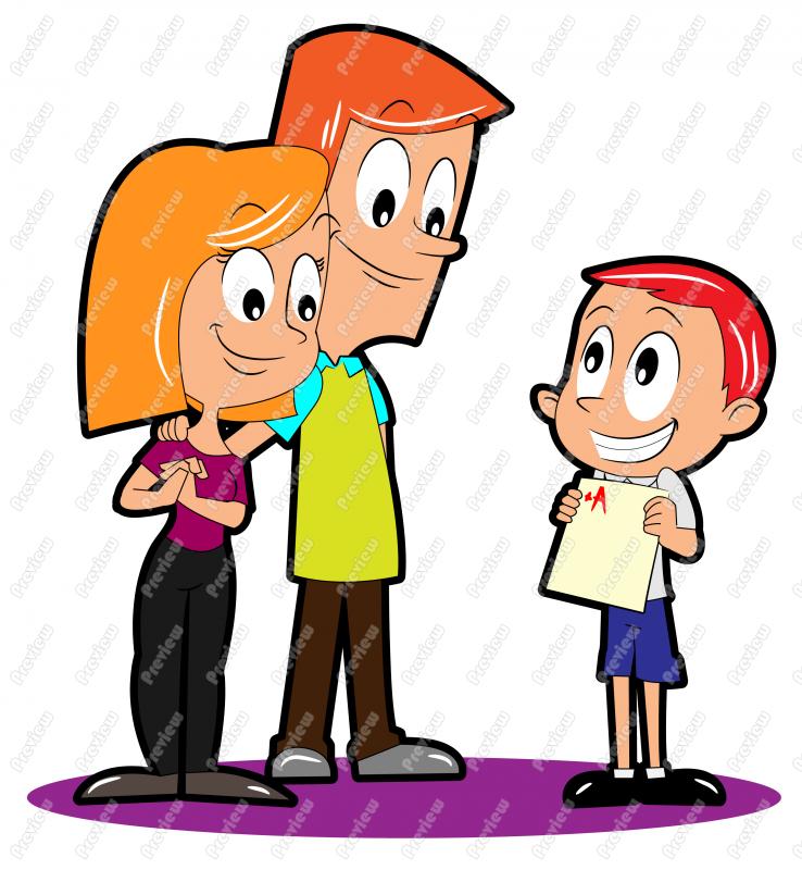 Boy Student With Report Card Clip Art   Royalty Free Clipart   Vector
