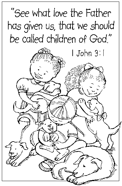 Children S Fellowship   Easter Coloring Pages   1 John 3 1   Online
