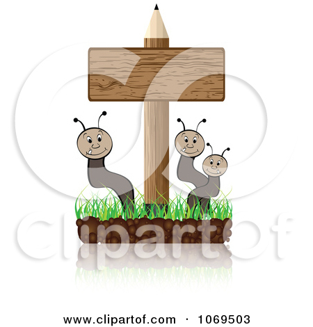 Clipart Owl And Pencil Sign   Royalty Free Vector Illustration
