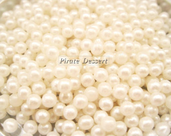 Edible Sugar Pearls   4mm Dragees   Sugar Sprinkles   Edible Cake And