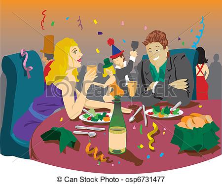 Ladies Dinner Party Clip Art Man And Woman At Dinner Party