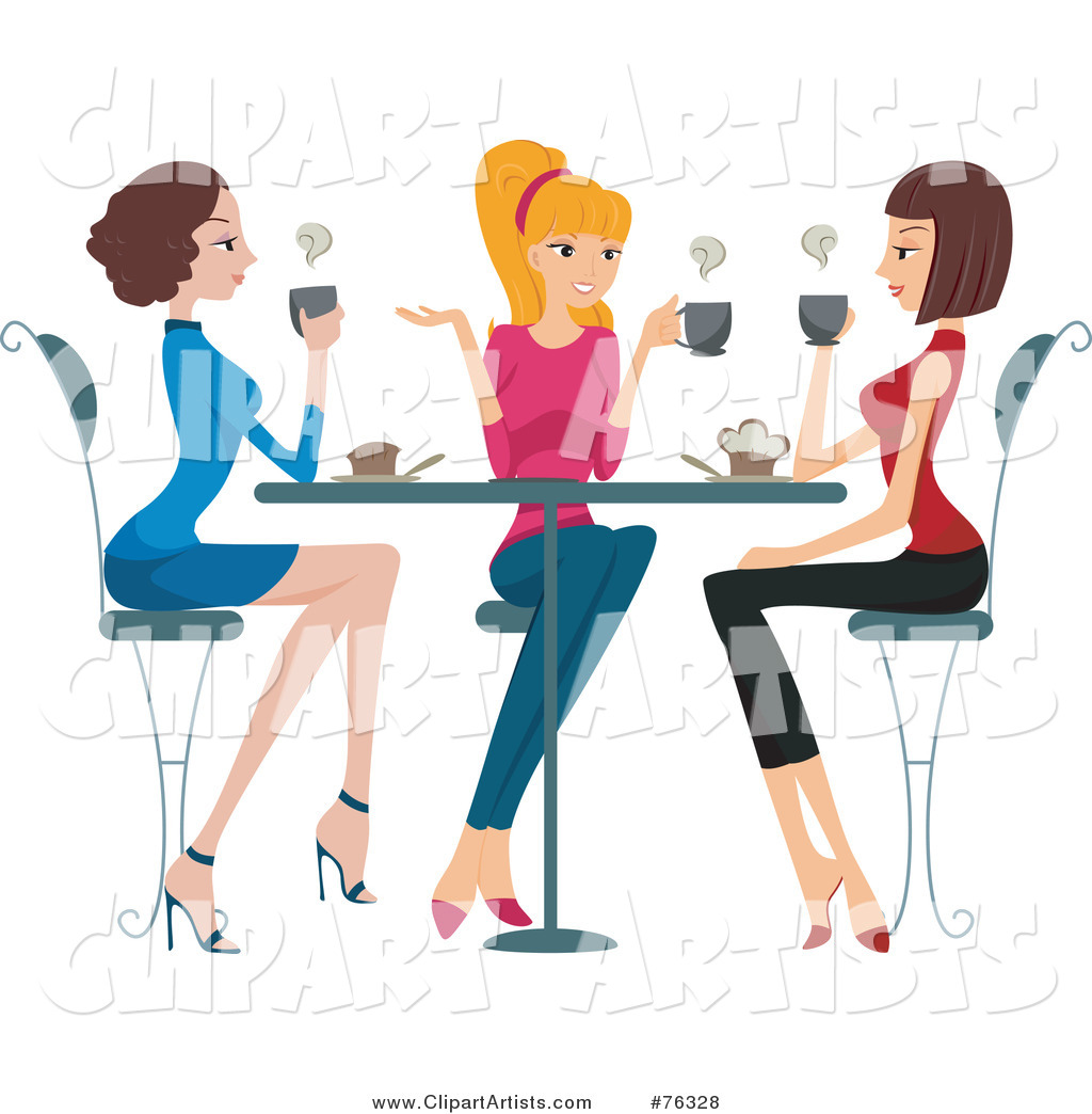 Larger Preview  Vector Girlfriends Clipart By Bnp Design Studio