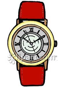 Man S Wrist Watch   Royalty Free Clipart Picture