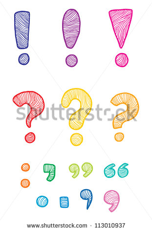 Punctuation Marks Clipart Punctuation Marks In Rainbow
