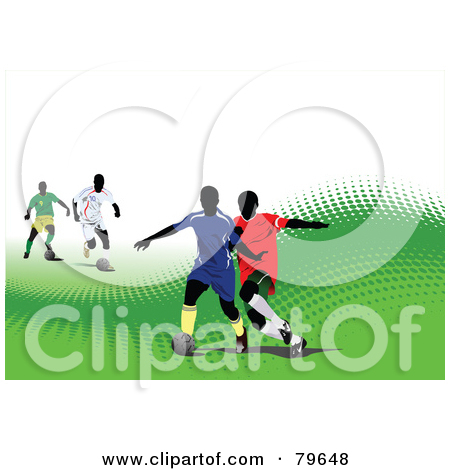 Royalty Free  Rf  Clipart Illustration Of A Sports Background Of A