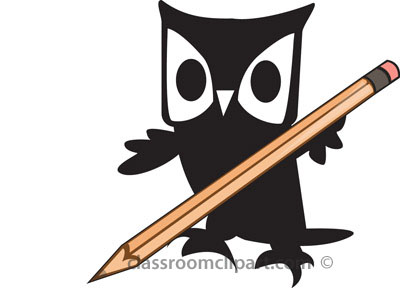 School   Owl School Pencil   Classroom Clipart