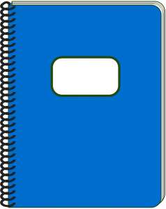 Share Spiral Notebook Blue Clipart With You Friends