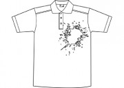 Shirt B W This Black And White Outline Illustration Stain On T Shirt