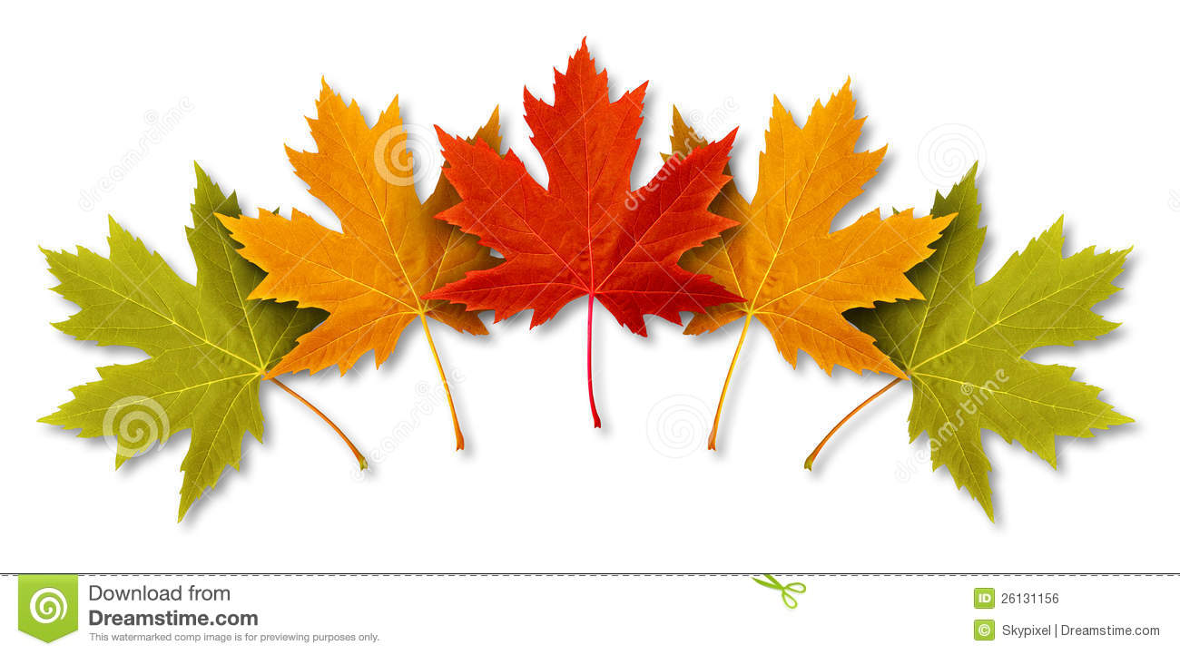 Themed Concept As A Symbol Of The Fall Weather On A White Background