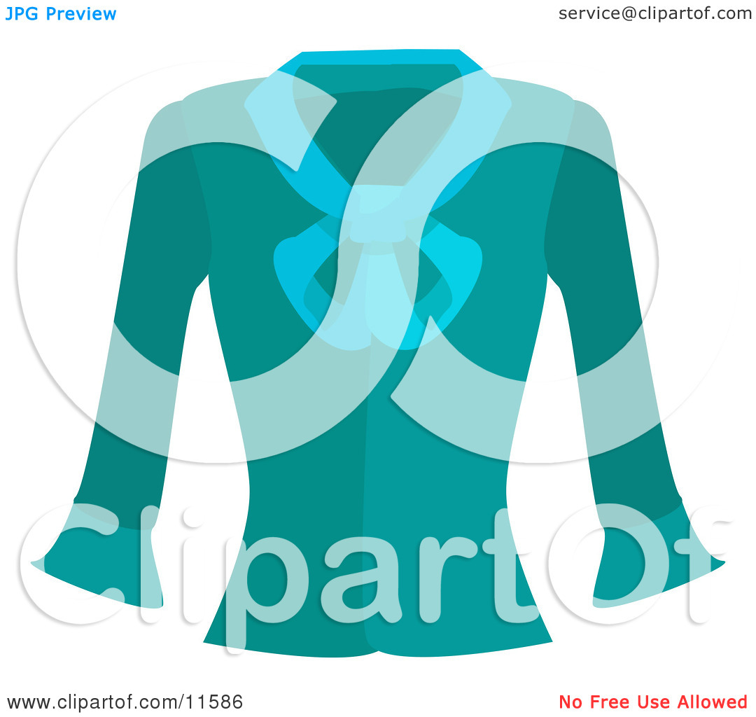 Turquoise Blue Long Sleeved Shirt Clipart Picture By Geo Images