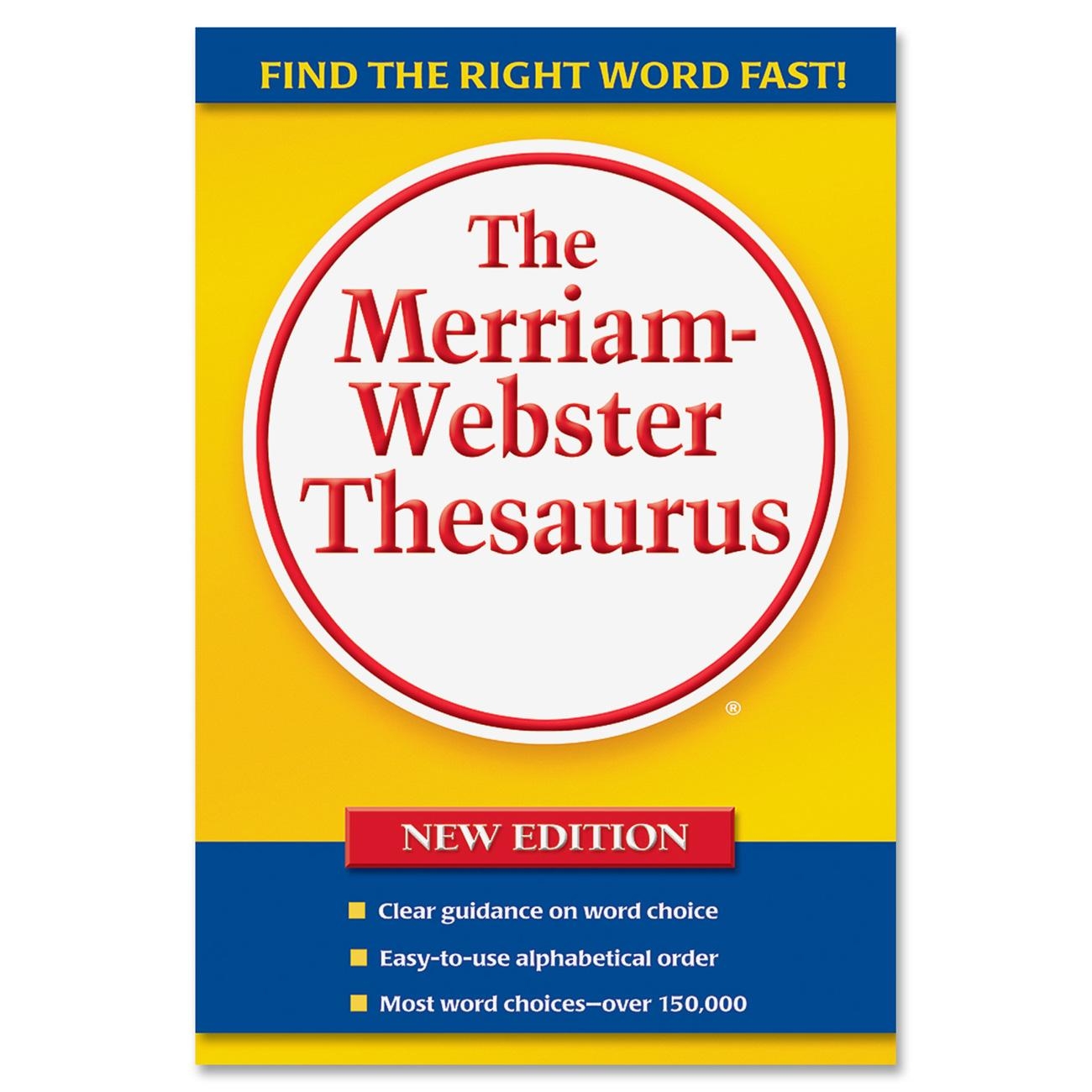      Webster Mer637 Paperback Thesaurus 688 Pages Mer637 Reference
