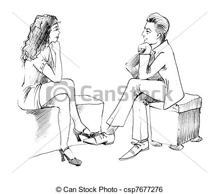 Body Language  Couple Conversation