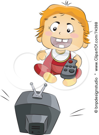 Clipart Watching Tv