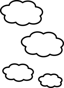 Clouds Clip Art Black And White   Clipart Best