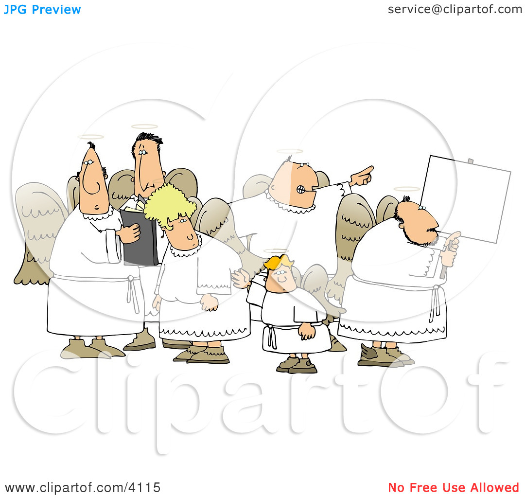 Group Of Male And Female Angels Clipart By Djart  4115
