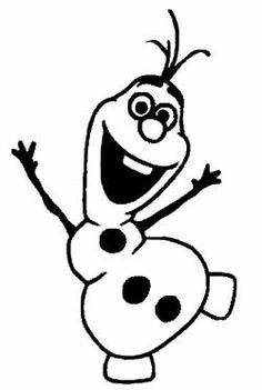 Olaf Frozen Black And White Frozen Olaf Snowman Black Car