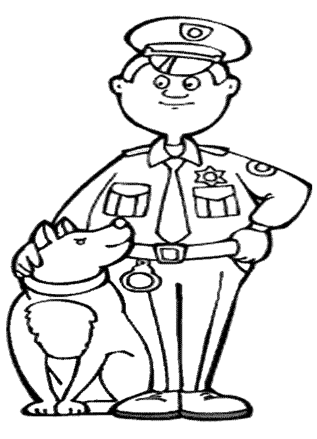 Police Officer Clipart Black And White   Clipart Panda   Free