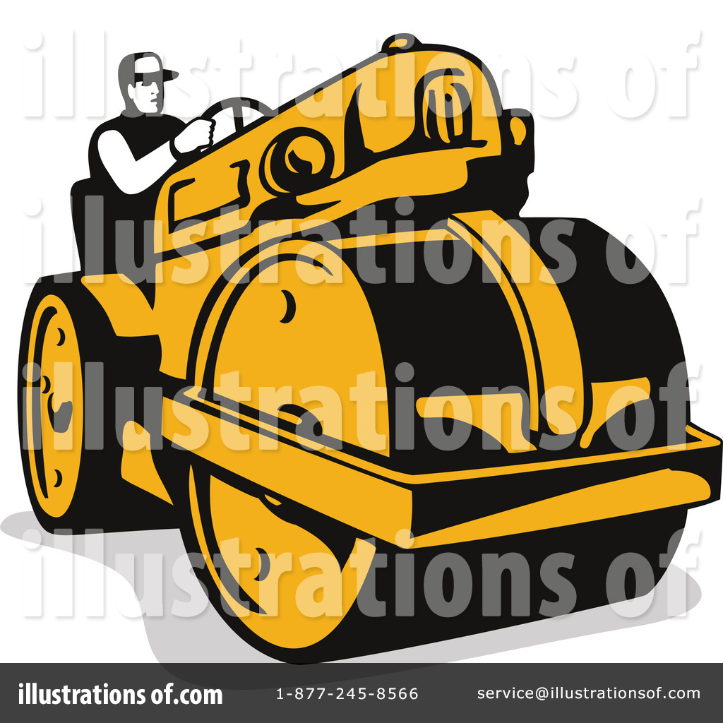Road Construction Equipment Clipart Royalty Free  Rf  Road Roller