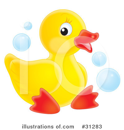 Royalty Free  Rf  Rubber Ducky Clipart Illustration By Alex Bannykh
