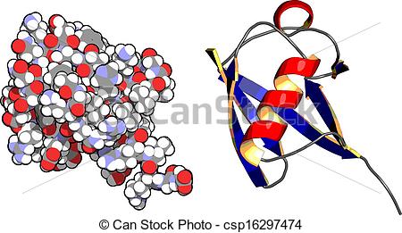 Vectors Illustration Of Ubiquitin Protein Molecule Chemical Structure