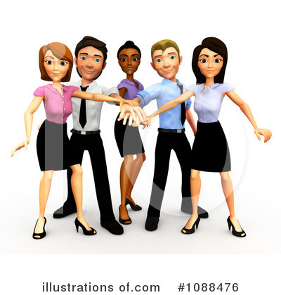 Business Team Clipart  1088476 By Andresr   Royalty Free  Rf  Stock