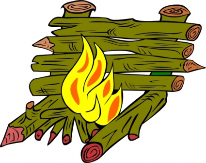 Cartoon Fire With Wood   Clipart Panda   Free Clipart Images