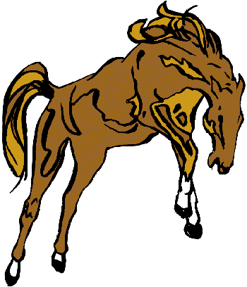 Classic Horse Cartoon Horse Clip Art Bronc     Classic Horse