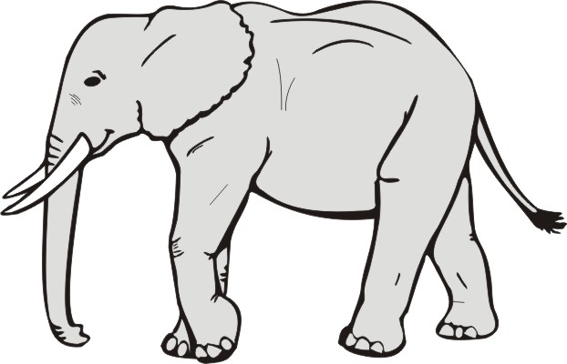 Elephant Clipart Black And White   Clipart Panda   Free Clipart Images