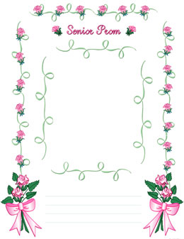 Free Printable Digital Scrapbook Pages Junior Prom Senior Prom