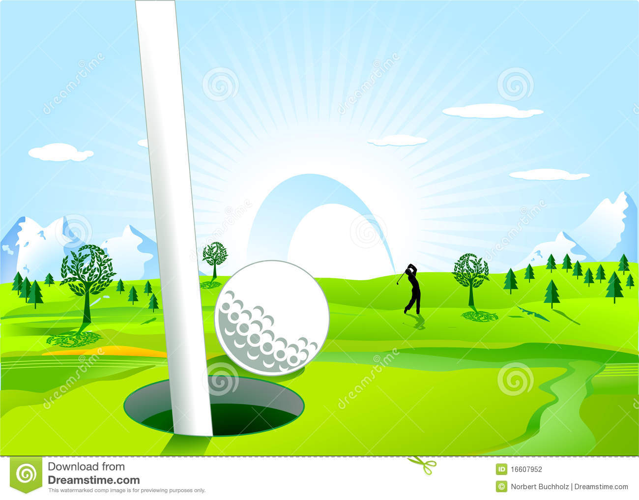Hole In One Stock Photography   Image  16607952
