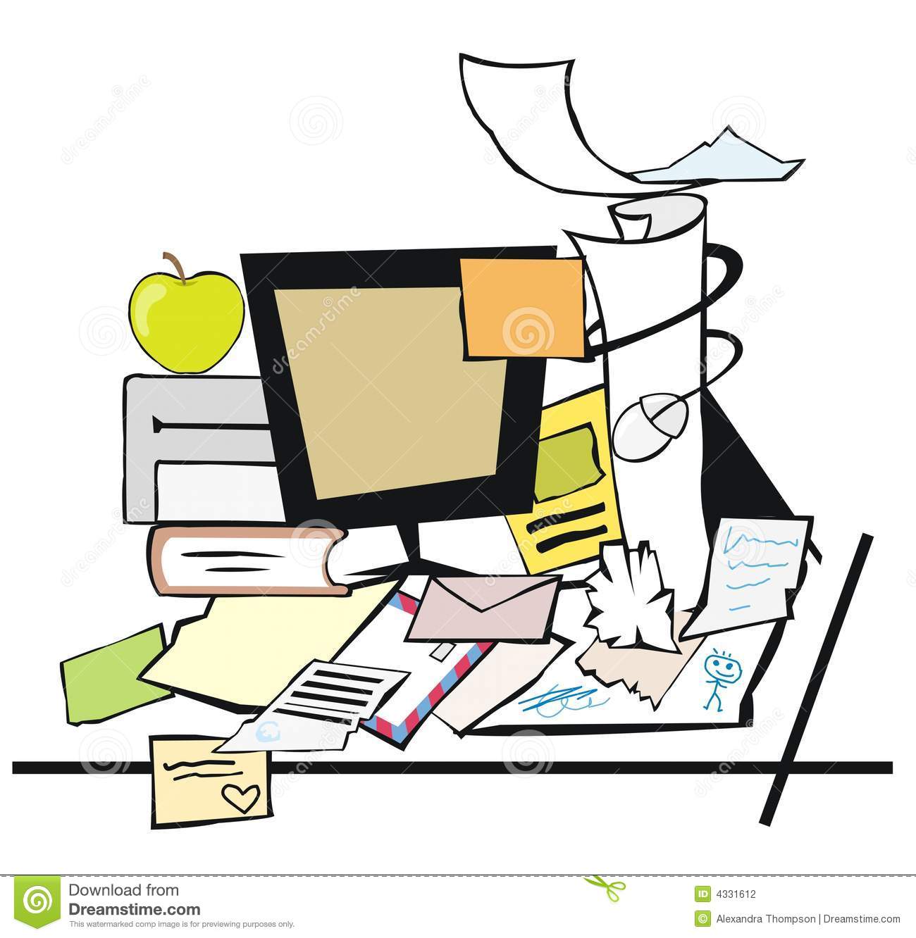 Messy Desk Stock Photography   Image  4331612