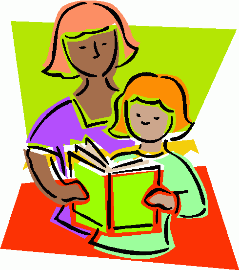 Mother   Child Reading Clipart   Mother   Child Reading Clip Art