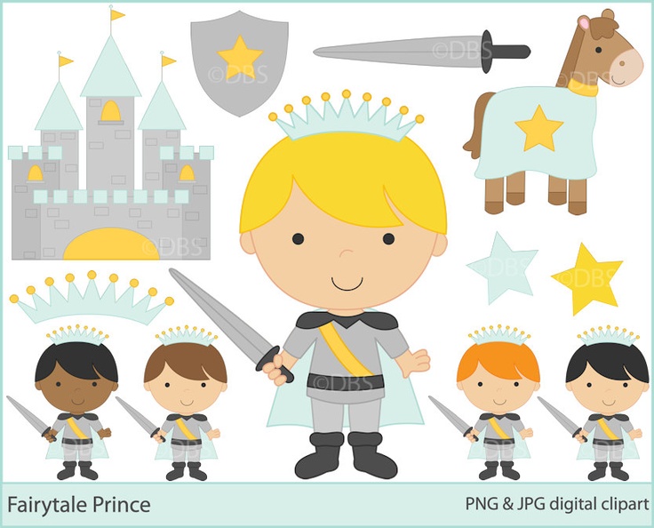Prince Clipart Clip Art Digital   Fairytale Prince Clipart   5 00 Via    